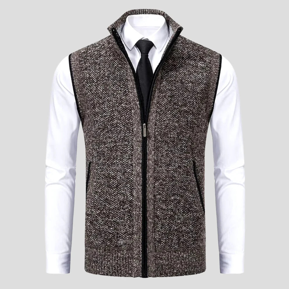 Classic Men's Waistcoat – Sleeveless Vest for Autumn/Winter