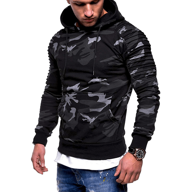 Lightweight Men's Hoodie with Hood and Long Sleeves