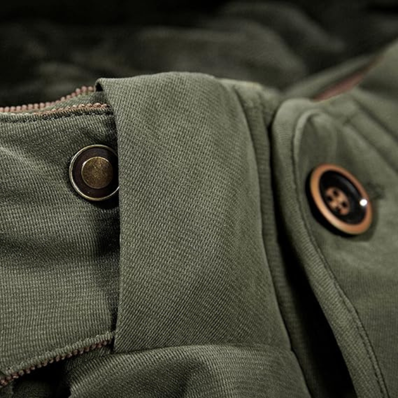 Heren Gewatteerde Outdoor Winterjas met Capuchon – Ideaal voor Herfst en Winter