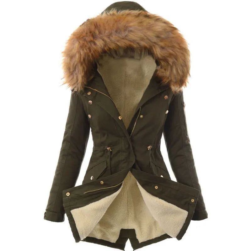 Ladies' Parka Winter Coat with Hood