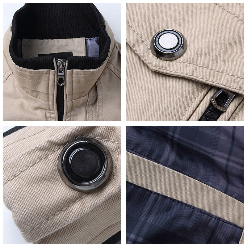 Winddichte Bomberjas voor Heren – Stijlvolle Jas met Stevige Afwerking