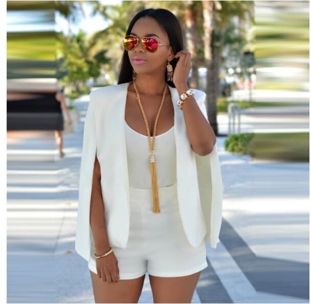 Dames Cape Blazer met Open Voorkant en Lange Mouwen