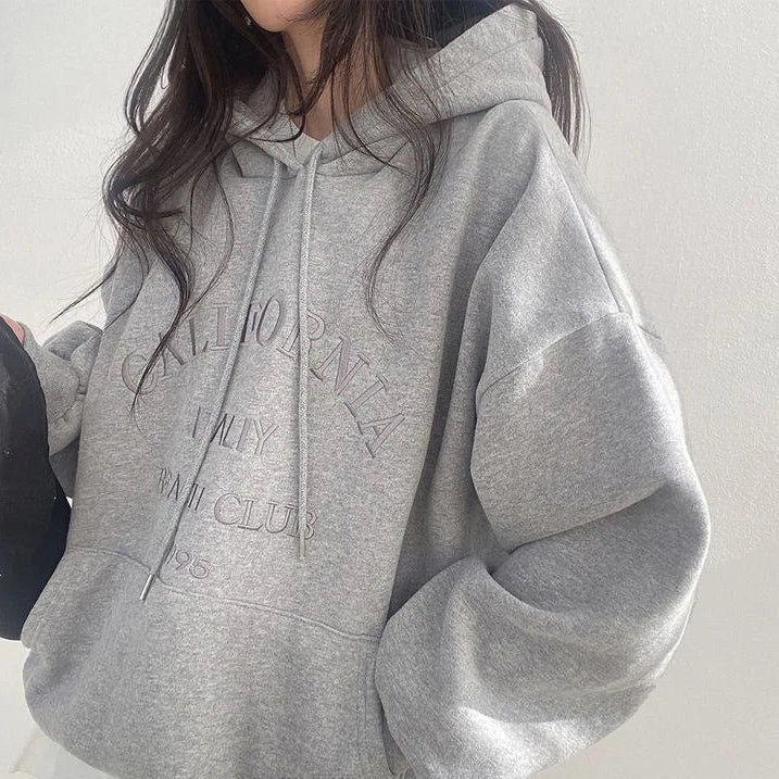 Oversized dames hoodie met borduursel – Comfortabel en casual