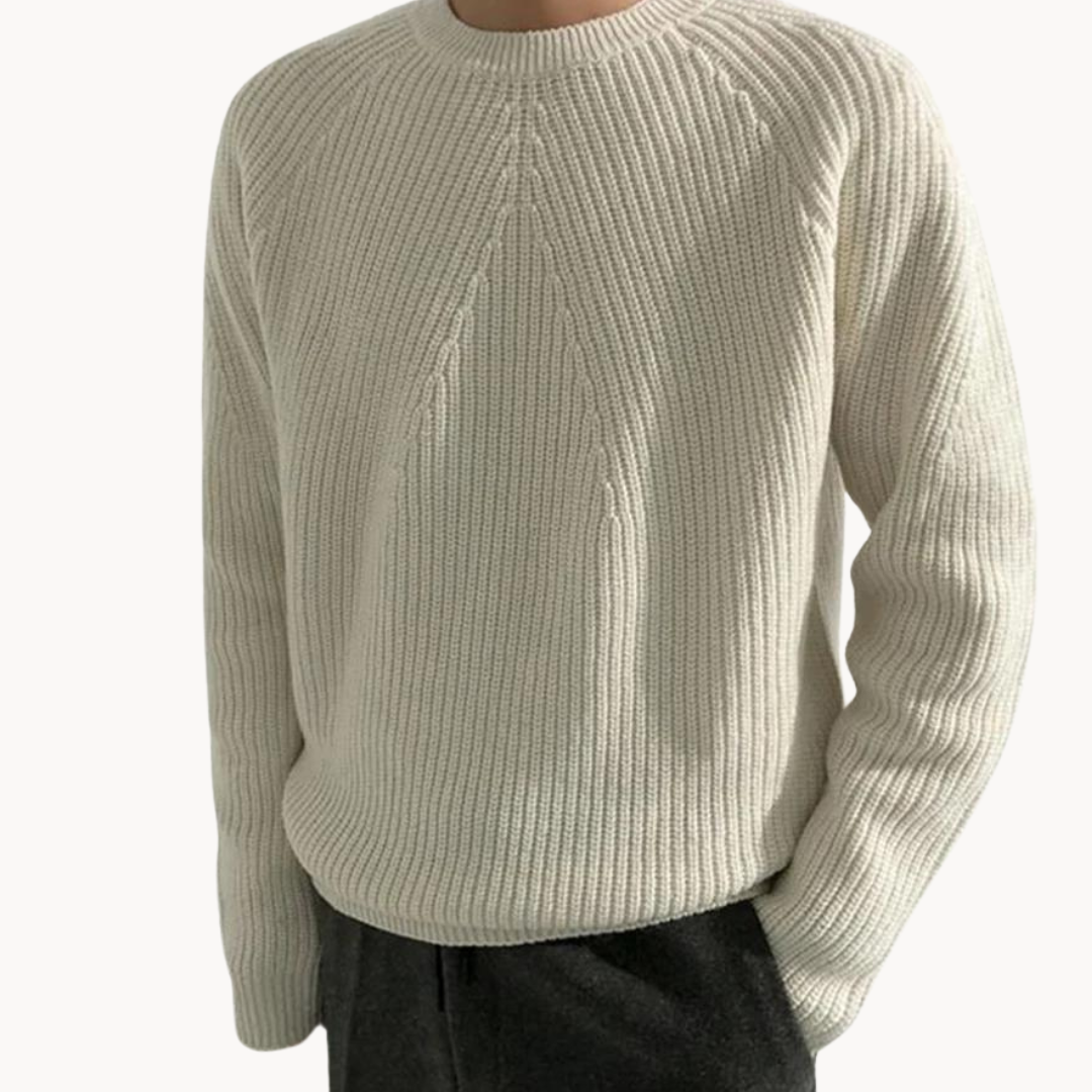Men's Ribbed Sweater – Lightweight, Soft and Timeless