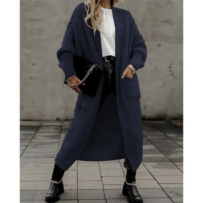 Casual Gebreid Vest met Zakken – Dames