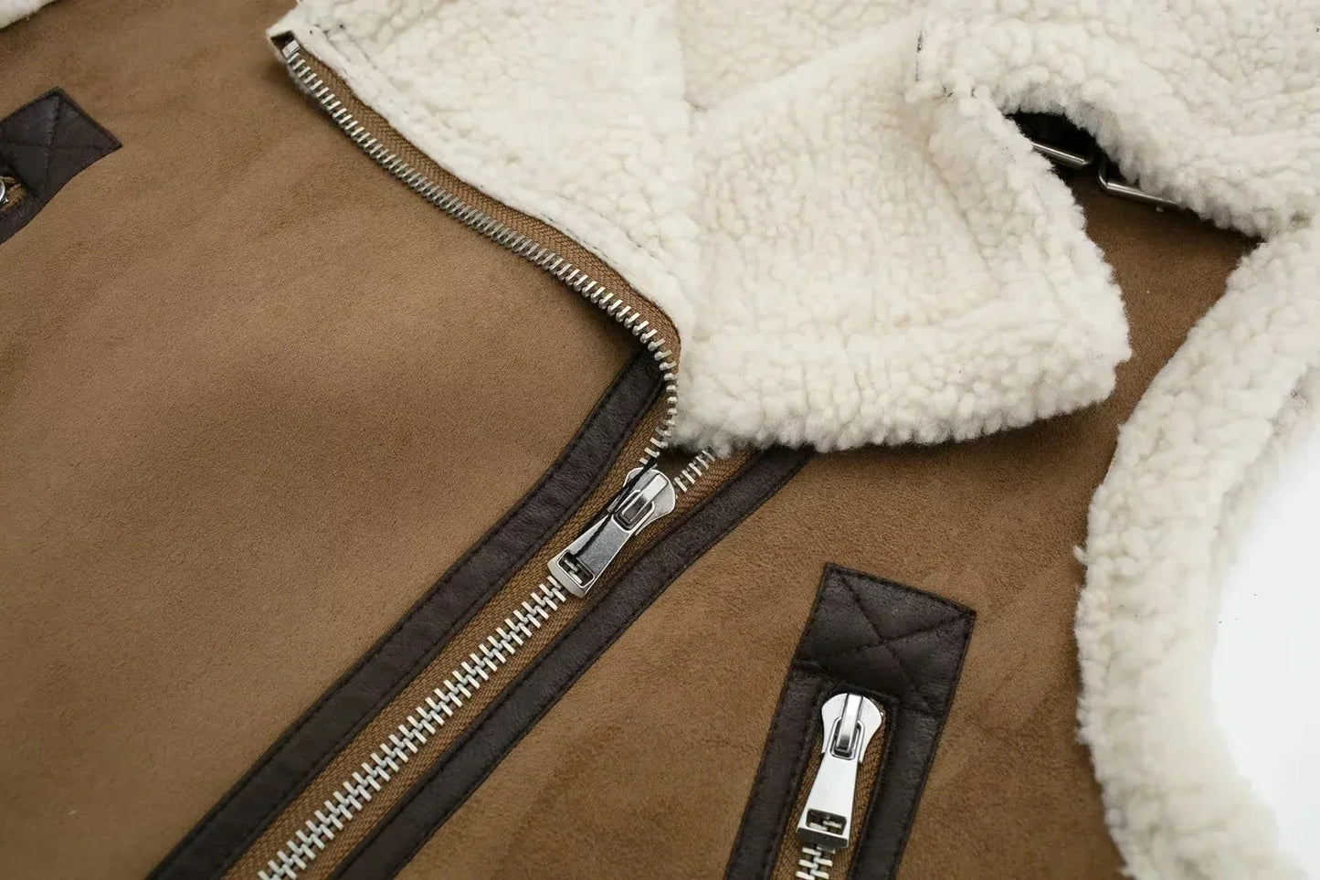 Dames Gilet met Shearling Voering – Stijlvolle Mouwloze Winterlaag