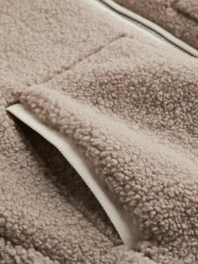 Damen Übergroße Teddy-Fleece-Jacke – Weich & Warm