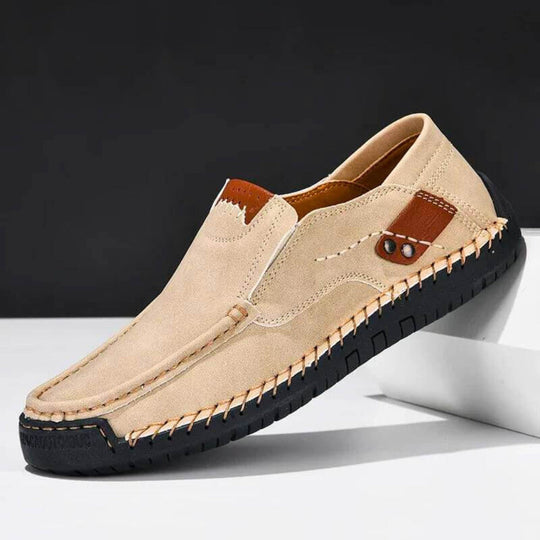 Men's Leather Slip-Ons | Comfortable Slip-On Shoes with Non-Slip Sole