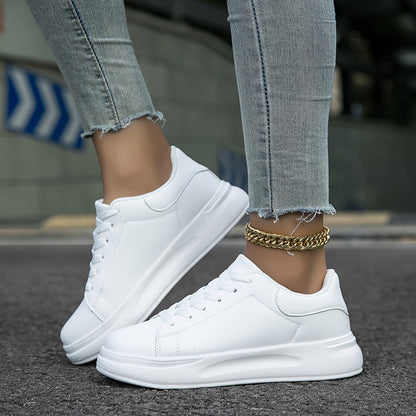 Women's Sneakers in White Leather – Timeless, Comfortable & Versatile