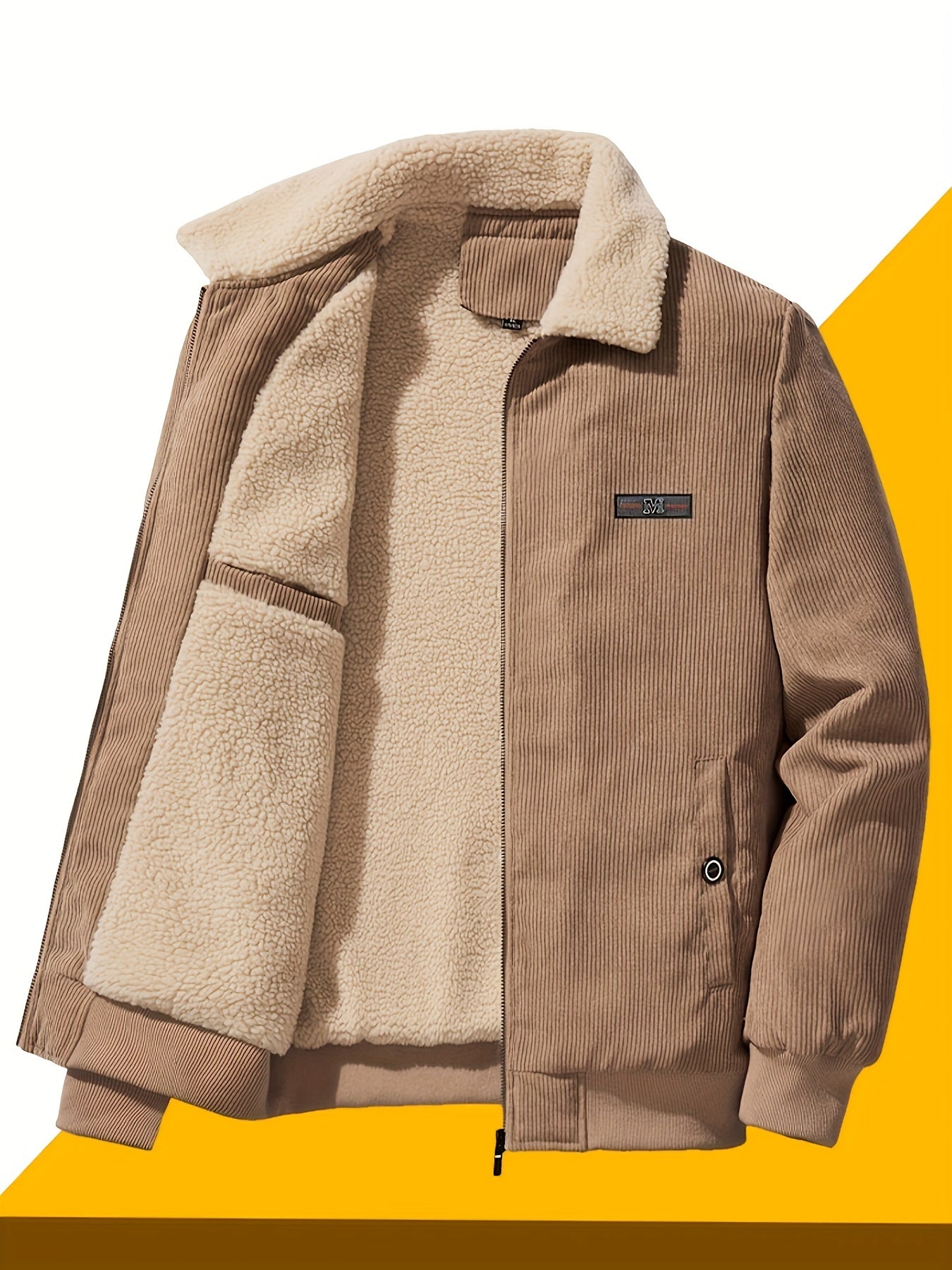 Dikke Winterjas met Reverskraag voor Heren – Warm & Stijlvol voor Koude Dagen