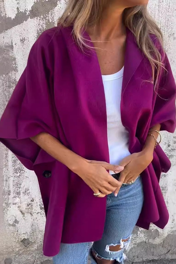 Oversized Losvallende Cape Jas Dames