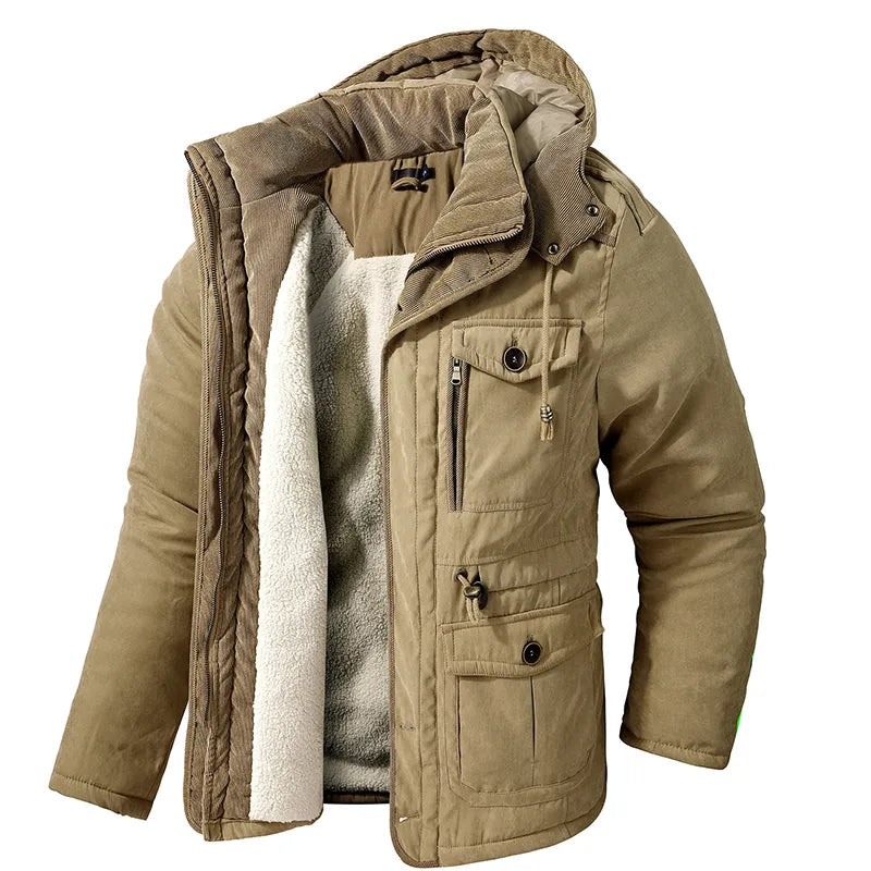 Hans™ Warme Winterjacke mit Pelzfutter
