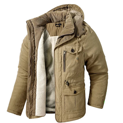 Hans™ Warme Winterjacke mit Pelzfutter