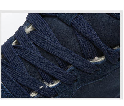 Casual Warme Winterschoenen Heren – Hoge Sneakers met Bontvoering