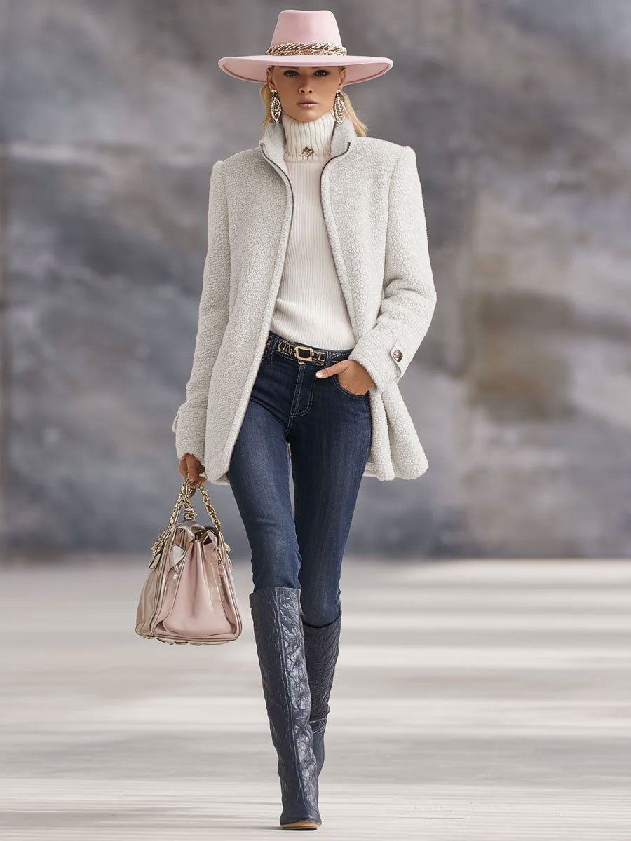 Damen Vintage Rosa Fleeceweste mit Reißverschluss