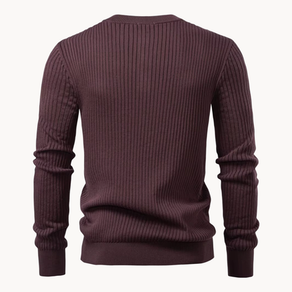Stanton Ribbed Henley – Refined & Comfortable