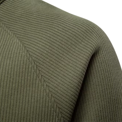Men's Cotton-Blend Quarter-Zip Sweater