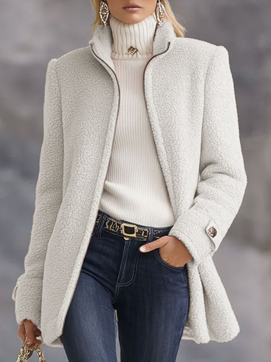 Damen Vintage Rosa Fleeceweste mit Reißverschluss