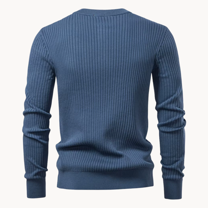 Stanton Ribbed Henley – Refined & Comfortable