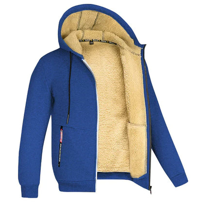 Heren Hoodie met Rits – Fleece Binnenvoering