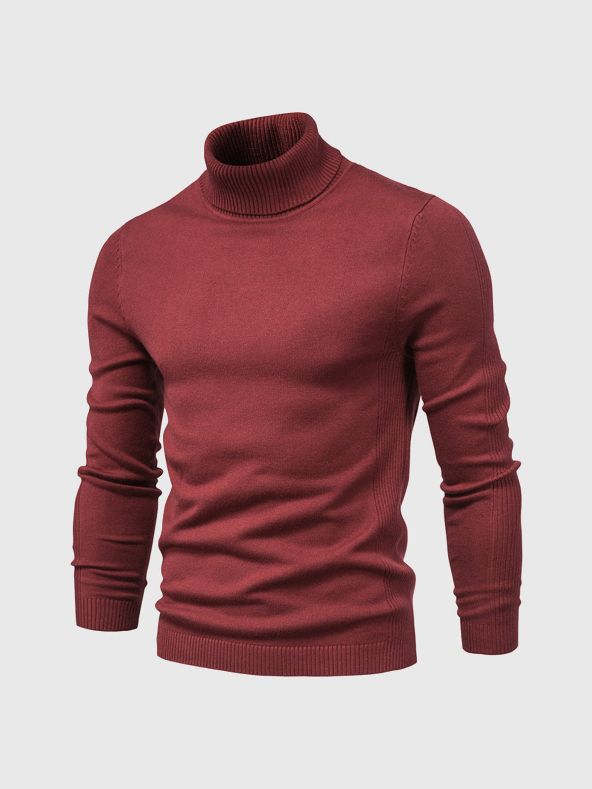 Men's Turtleneck Sweater of Soft Cotton – Elegant & Washable