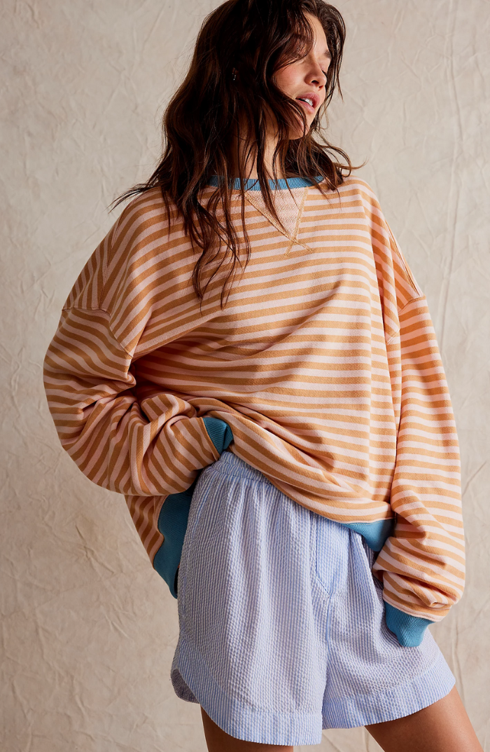 Oversized Striped Women's Sweater – Comfortable, Timeless & Stylish