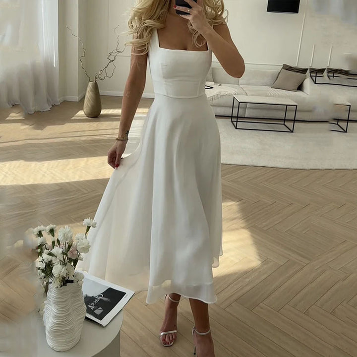 Elise | Elegant Midi Dress for Weddings and Special Occasions