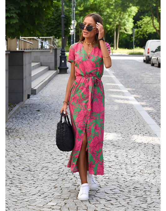 Anna – Dames Jurk met Bloemenprint voor Lente/Zomer