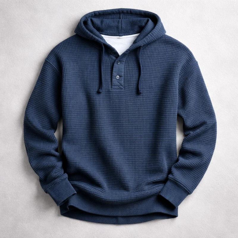 Bromley Waffle Hoodie – Comfortabele Heren Hoodie met Wafelstructuur
