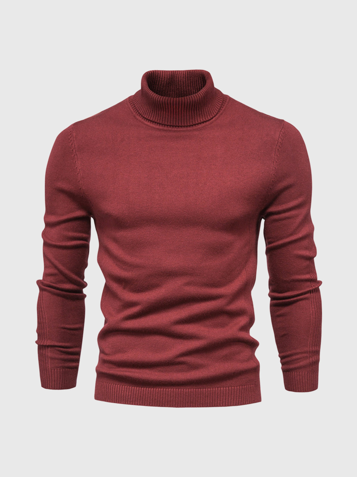 Men's Turtleneck Sweater of Soft Cotton – Elegant & Washable