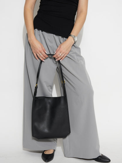 Halfronde Vegan Leren Schoudertas – Elegant & Ruim voor Dagelijks Gebruik