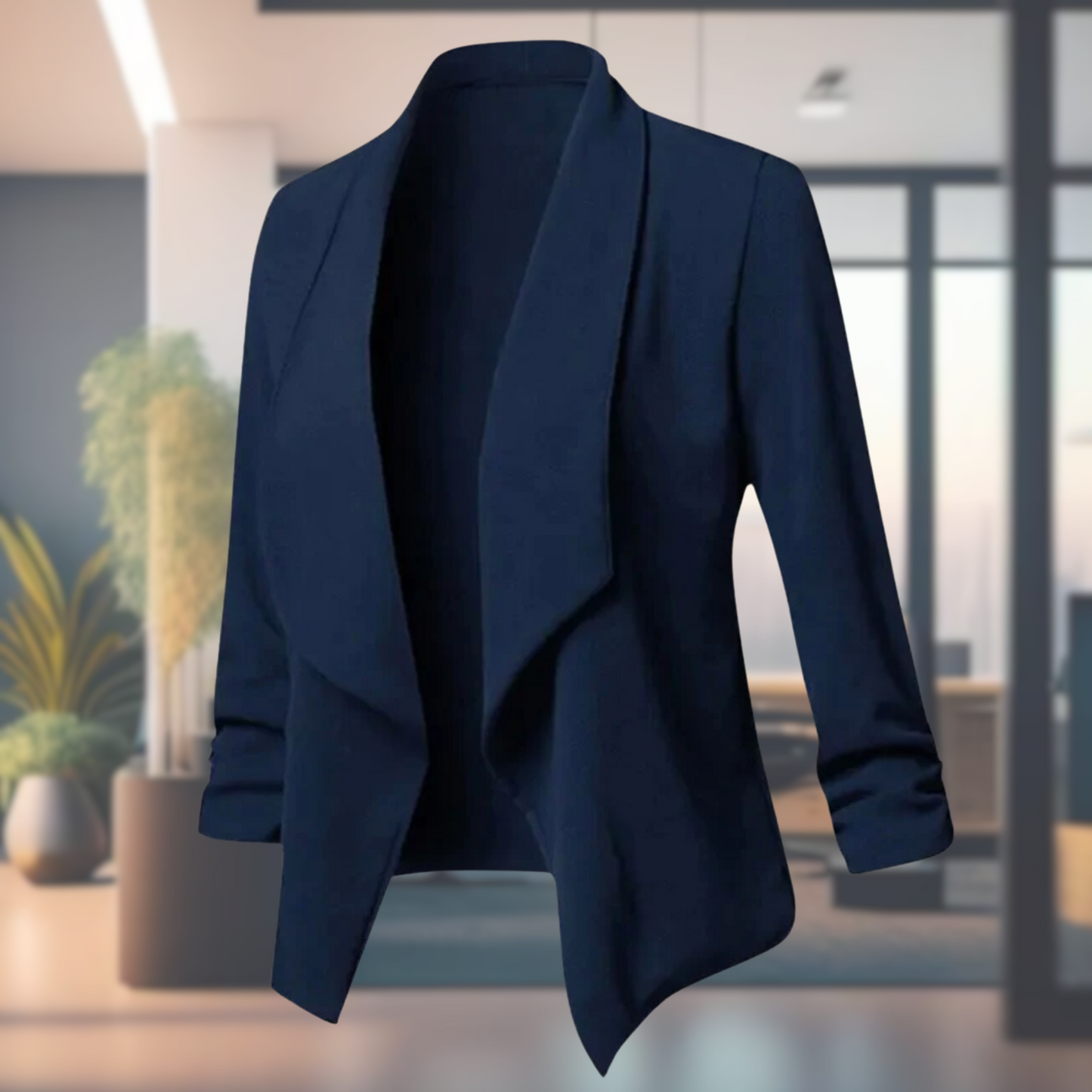 Open Damesblazer met Lange Mouwen – Licht & Elegant
