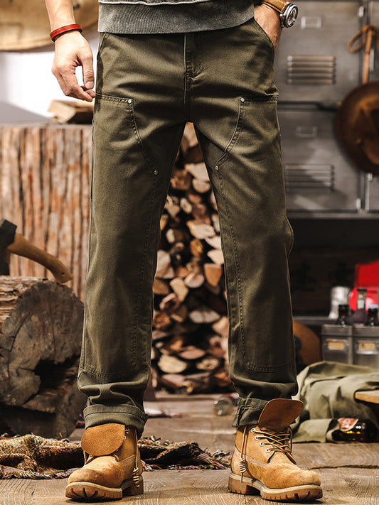 Heren Straight-Leg Utility Cargo Broek
