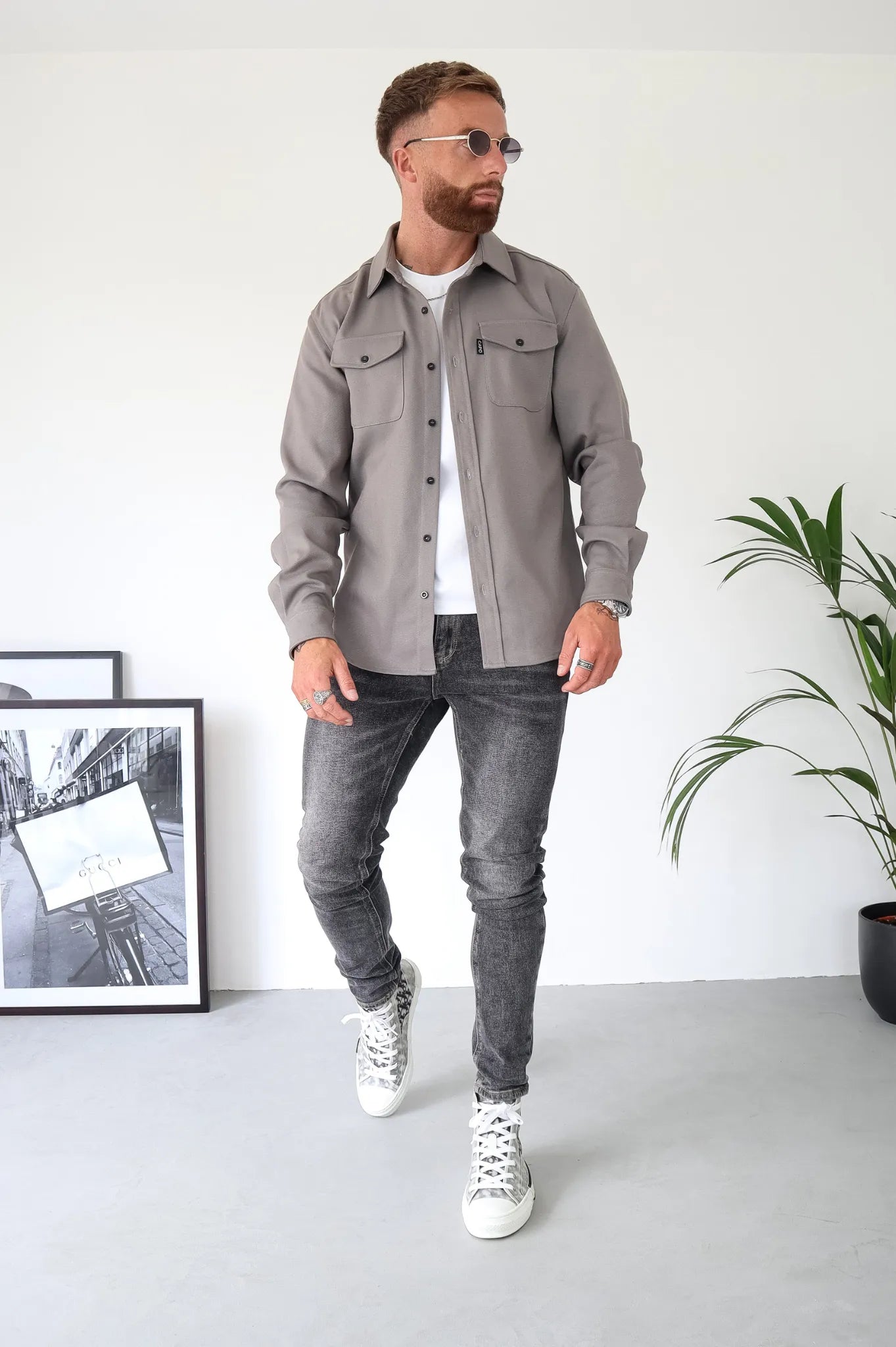 Modern Heren Overshirt – Casual Shirtjas met Knoopsluiting