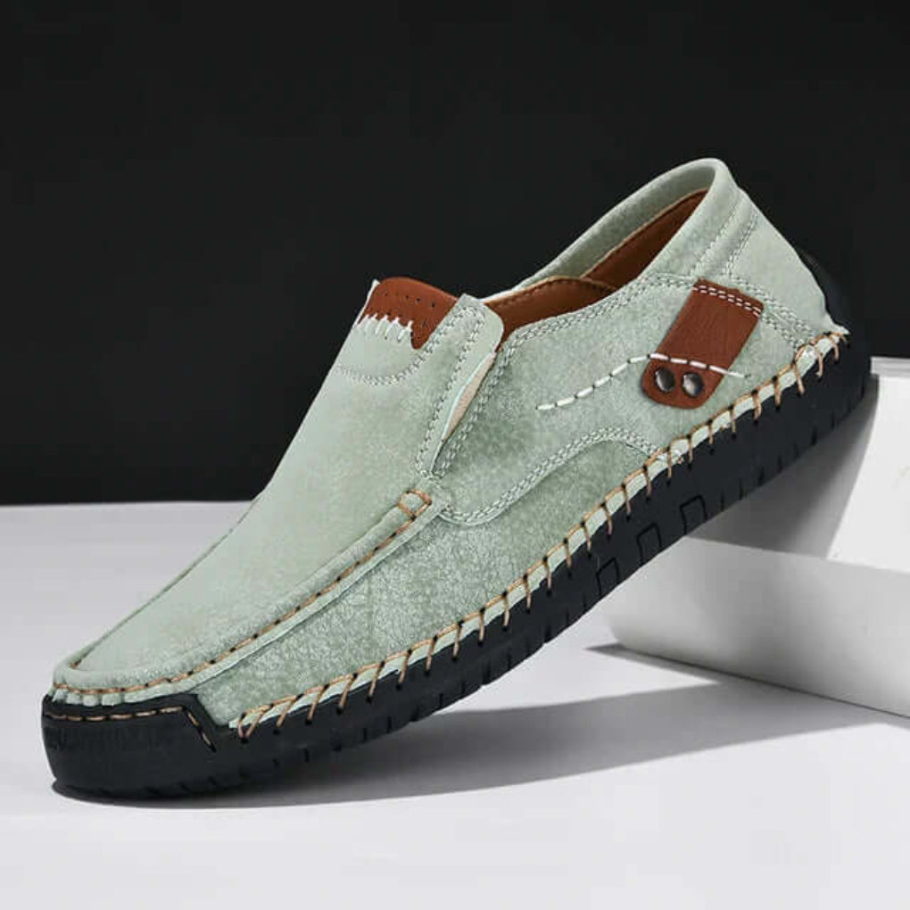 Men's Leather Slip-Ons | Comfortable Slip-On Shoes with Non-Slip Sole