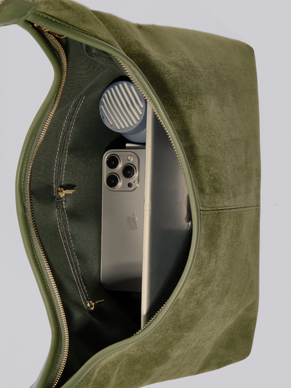 Halfronde Vegan Leren Tote Tas – Stijlvol, Praktisch & Duurzaam