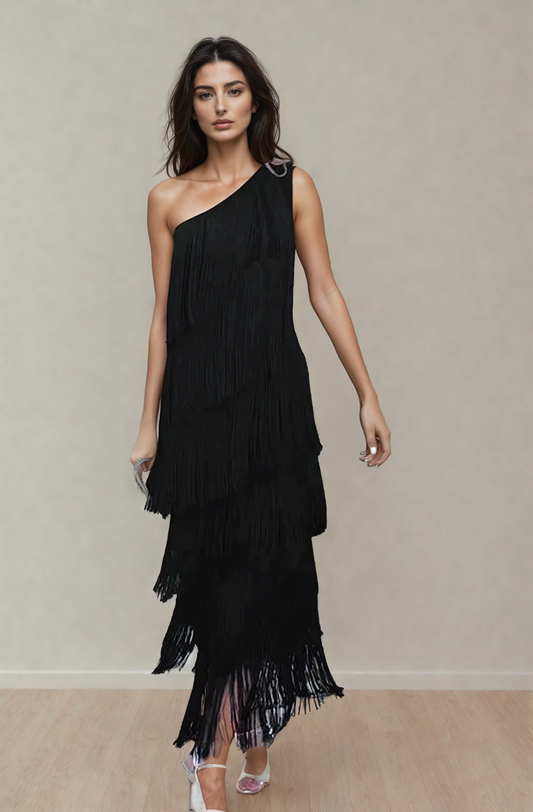 Valeria – Dames Boho Jurk met Franjes