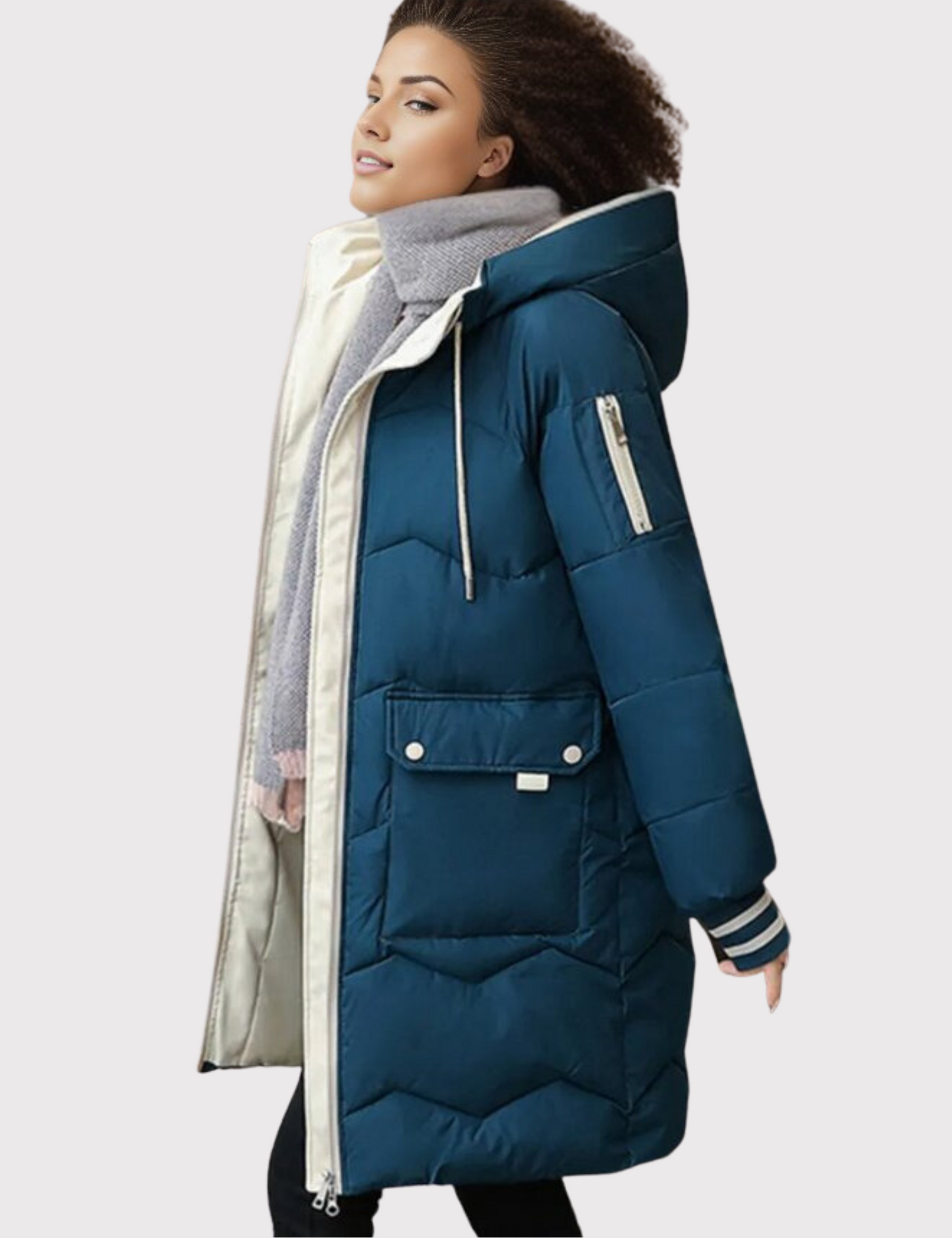 Dames Winterparka – Halflang, Casual & Warm voor de Winter