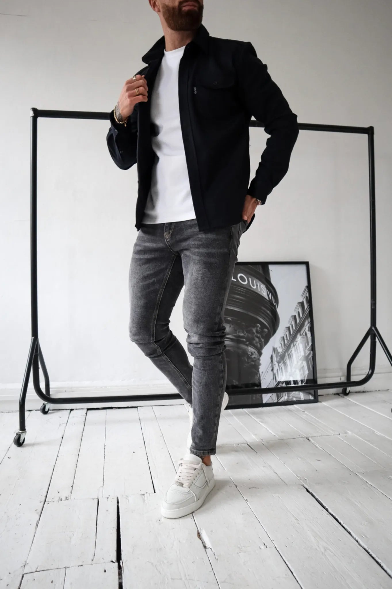 Modern Heren Overshirt – Casual Shirtjas met Knoopsluiting