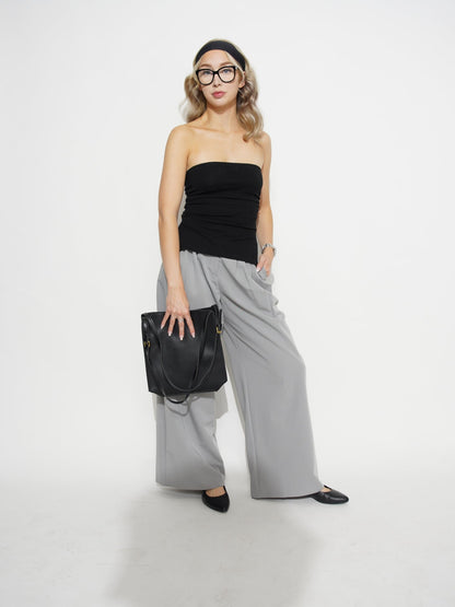 Halfronde Vegan Leren Schoudertas – Elegant & Ruim voor Dagelijks Gebruik