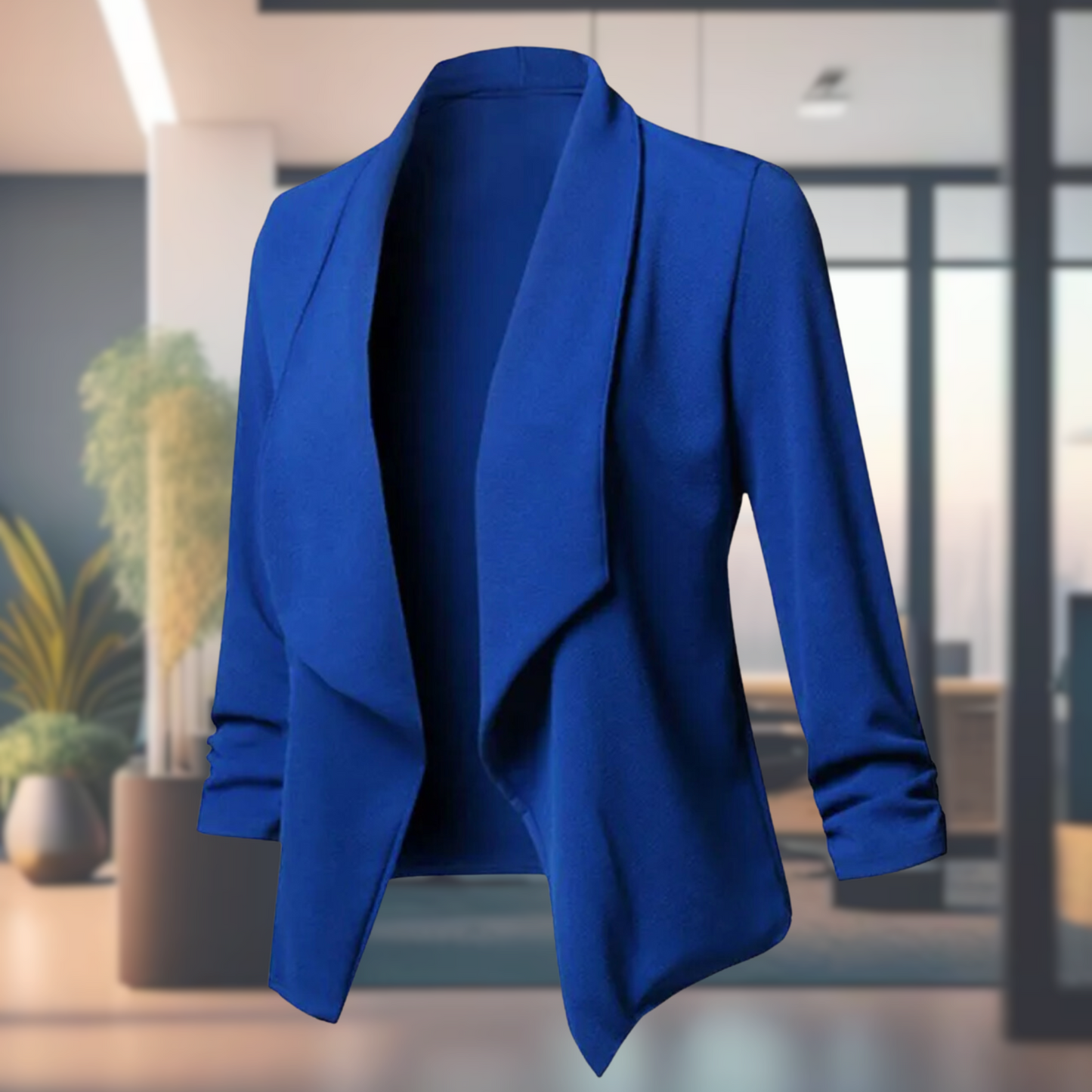Open Damesblazer met Lange Mouwen – Licht & Elegant