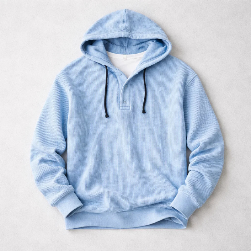 Bromley Waffle Hoodie – Comfortabele Heren Hoodie met Wafelstructuur