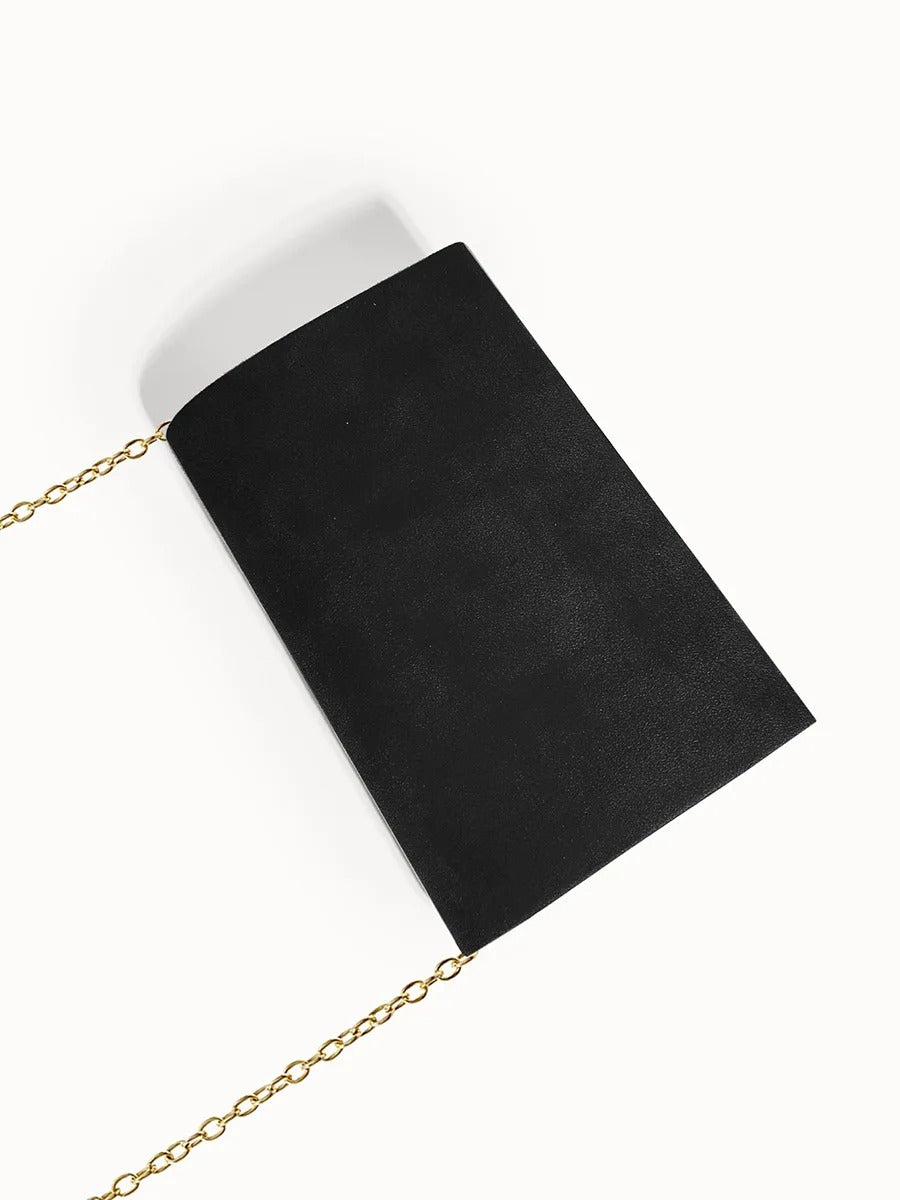 Fluwelen Envelope Clutch – Suède Look voor Avondelijke Elegantie