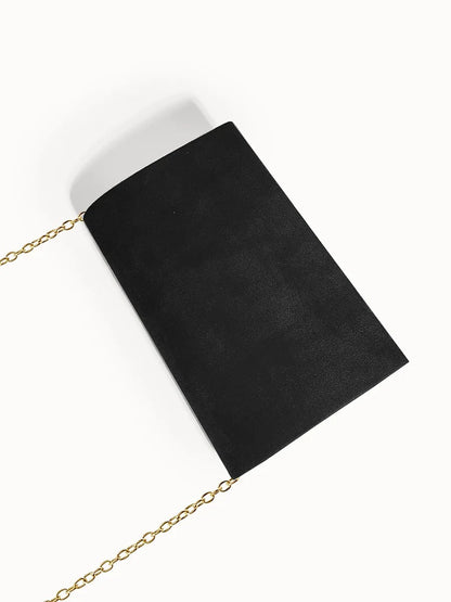 Fluwelen Envelope Clutch – Suède Look voor Avondelijke Elegantie