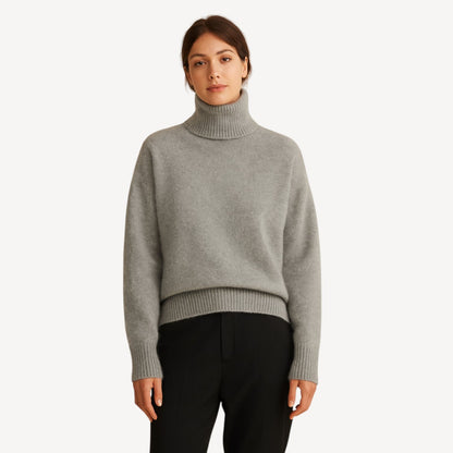 Davies – Damenpullover aus 100 % Wolle mit Rollkragen