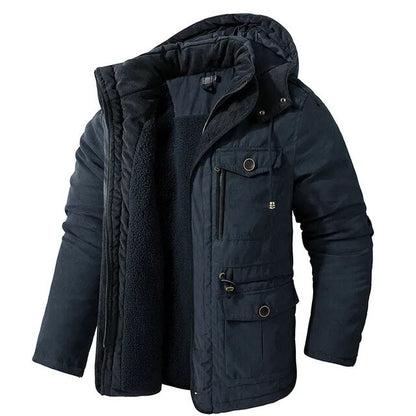 Hans™ Warme Winterjacke mit Pelzfutter