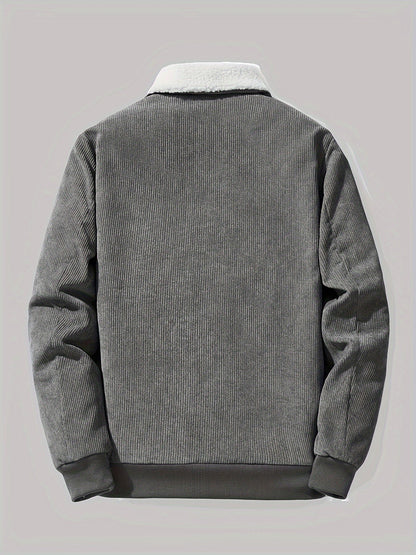 Dikke Winterjas met Reverskraag voor Heren – Warm & Stijlvol voor Koude Dagen