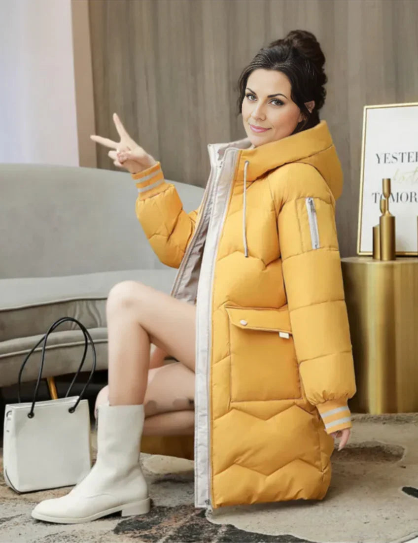Dames Winterparka – Halflang, Casual & Warm voor de Winter