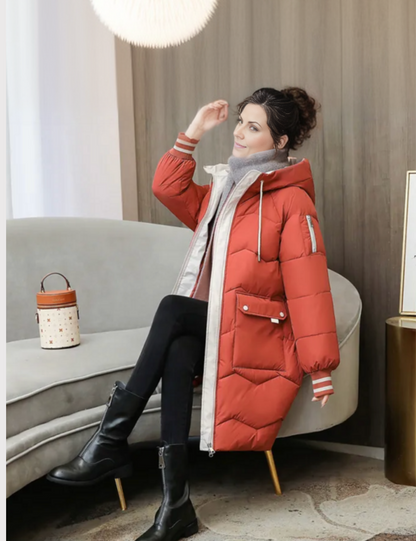 Dames Winterparka – Halflang, Casual & Warm voor de Winter