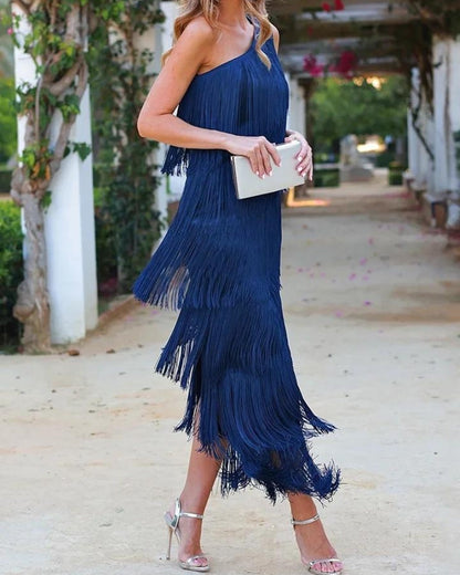 Valeria – Dames Boho Jurk met Franjes